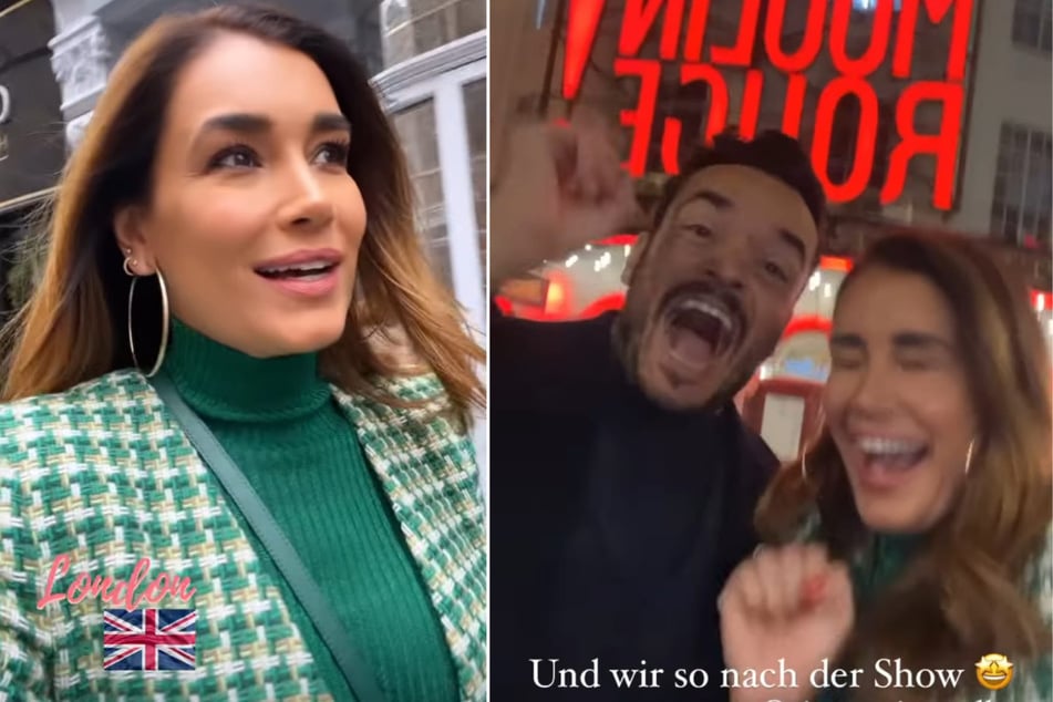 Jana Ina (45) und Giovanni Zarrella (44) haben in London das Musical Moulin Rouge besucht. (Fotomontage)