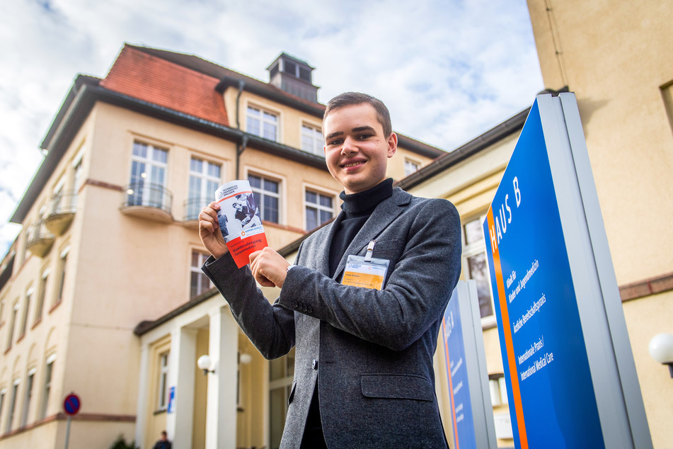 Louis Grieser (18) aus Dresden ist kürzlich für den Humanmedizin-Studiengang nach Chemnitz gezogen.
