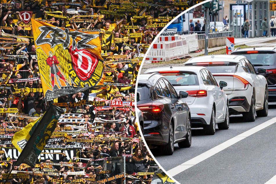 Vor dem Spiel von Dynamo droht heute rund ums Rudolf-Harbig-Stadion Verkehrschaos.