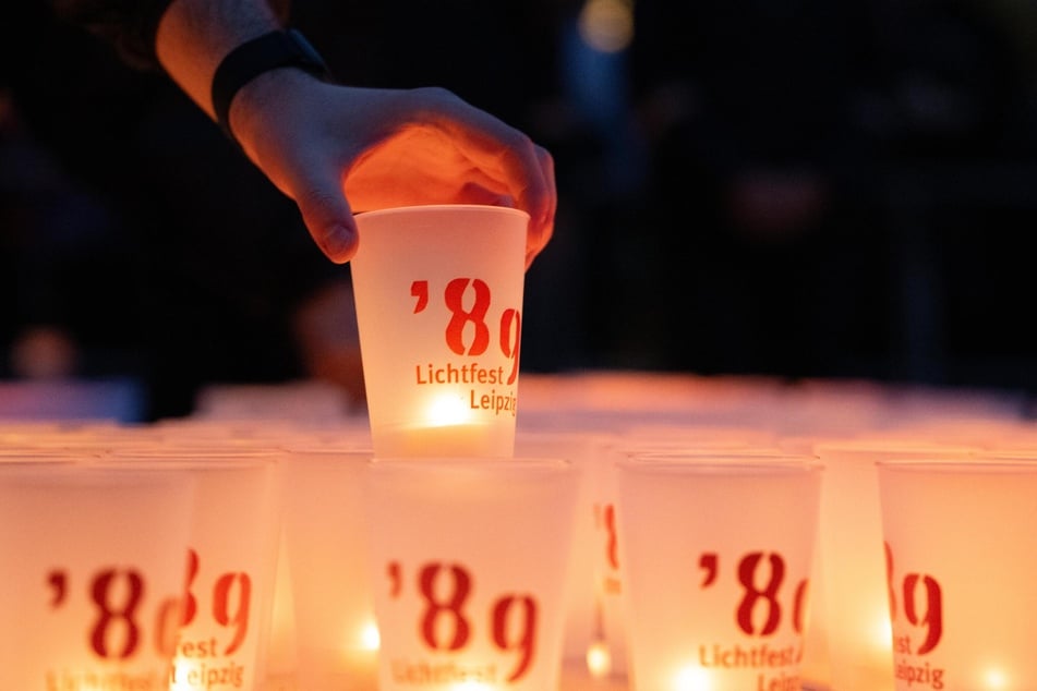 Das Lichtfest erinnert an die Friedliche Revolution. (Archivbild)