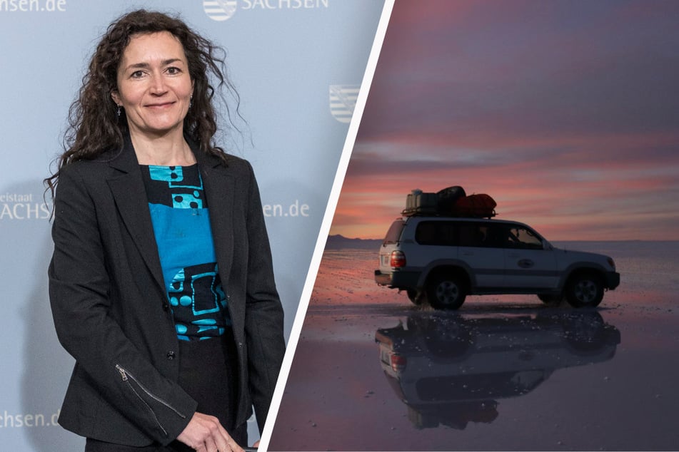 Constanze Geiert (49, CDU) hat in der größten Salzwüste der Erde in Bolivien ein "Säckchen Salz" eingepackt.