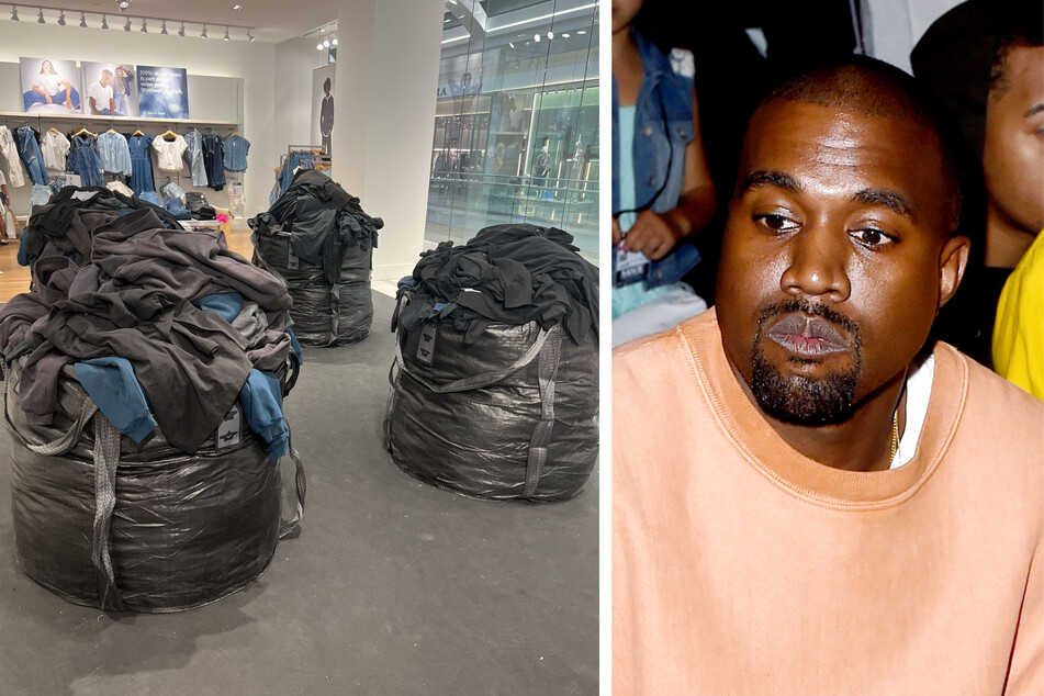 Rapper Kanye West has allegedly ordered GAP stores to sell his Yeezy line merchandise out of trash bags, and the internet is having a field day.