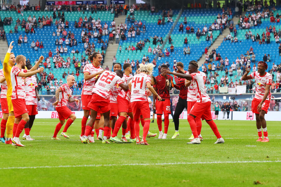 Die Bullen, hier beim 6:0-Sieg gegen Hertha BSC am Samstag, seien durchaus eine Bereicherung für die Bundesliga.