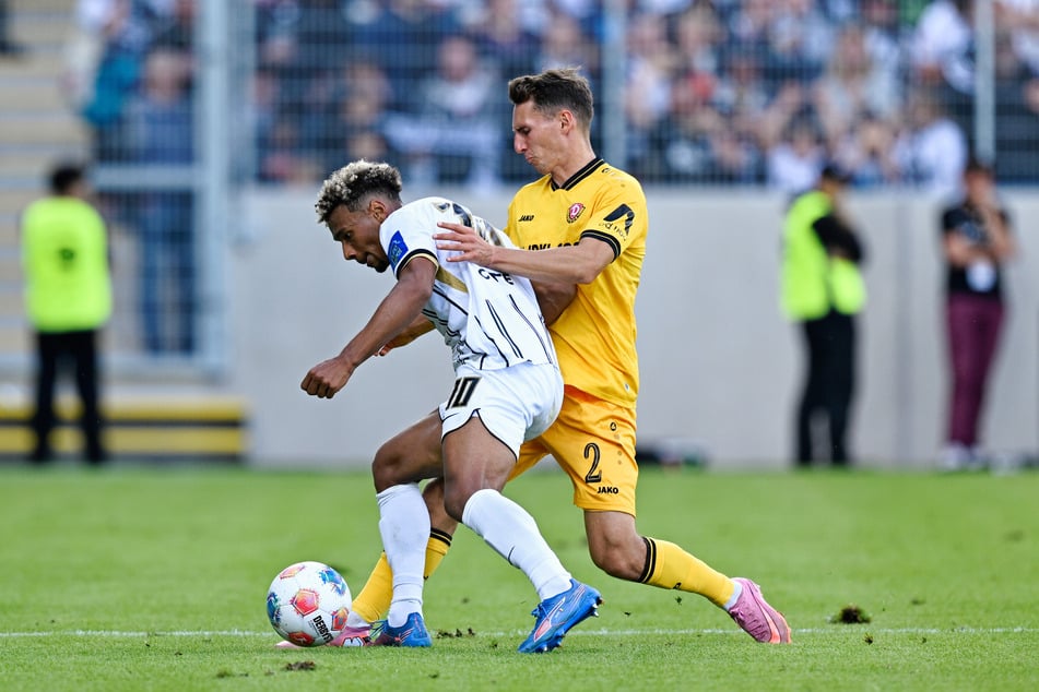 Dynamos Konrad Faber (27) kam das ein oder andere Mal zu spät.