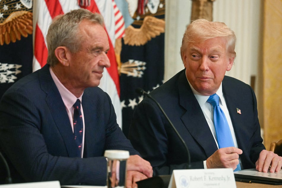 Robert F. Kennedy Jr. (l.) and President Donald Trump (r.) during a "Making Health Technology Great Again" event at the White House in Washington DC on July 30, 2025.