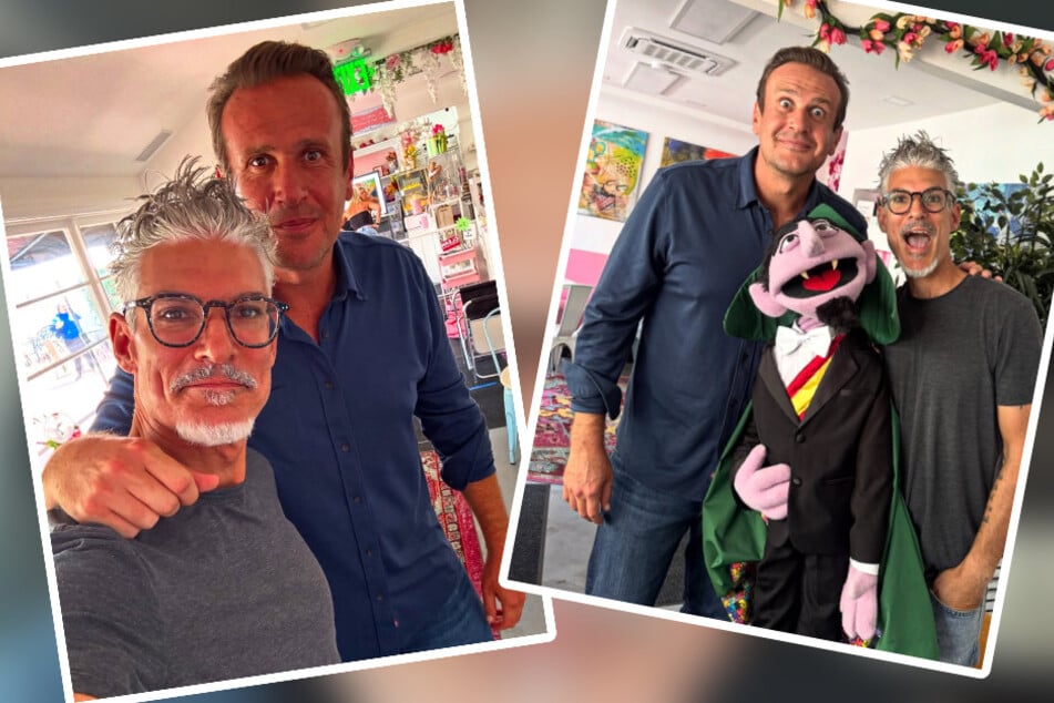 TV-Auswanderer Chris Töpperwien (51) ergatterte neulich Erinnerungsfotos mit Jason Segel (45).