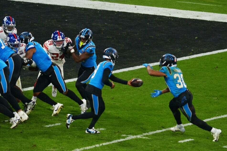 Zuletzt war die NFL im November in der Allianz Arena in München zu Gast. Da gewannen die Carolina Panthers (Blau) gegen die New York Giants mit 20:17 in der Overtime.