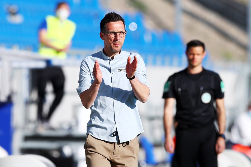 Christian Eichner (42) vom Karlsruher SC ist mittlerweile der dienstälteste Trainer in der 2. Bundesliga.