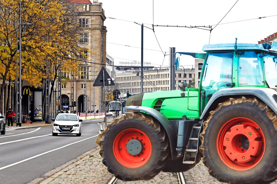 Dresden: Polizei geht kurioser Anzeige nach: Traktor mit Tempo 88 durch Dresden gerast?