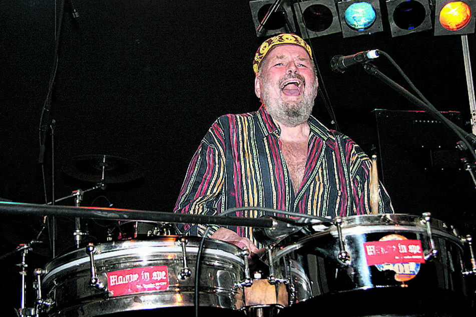 Der singende Schlagzeuger aus Freital: Peter "Mampe" Ludewig (†80).