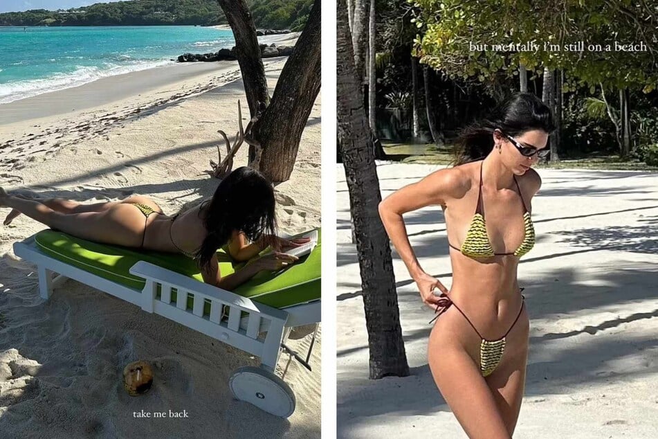 Kendall Jenner shared some snaps to Instagram on Monday from her dreamy NYE trip to Barbados.