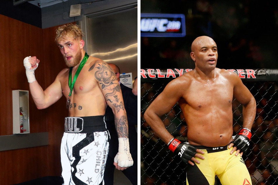 YouTuber Jake Paul (l) and former UFC middleweight champion Anderson Silva will go toe-to-toe in a boxing match on October 29 at the Gila River Arena in Phoenix, Arizona.