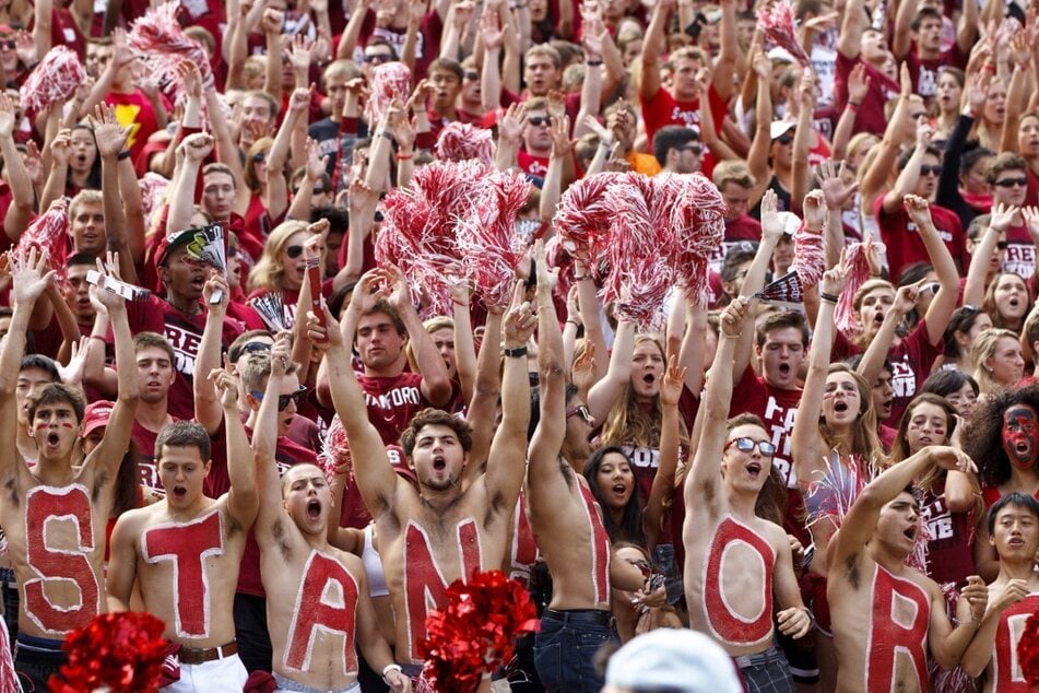 Stanford Cardinals fans stormed Twitter in support of the Stanford Tree mascot's sign "Stanford Hates Fun."