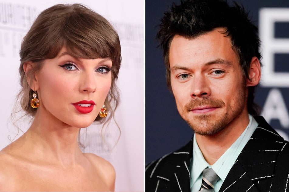 Harry Styles (r.) reportedly scored an invite to Taylor Swift's wedding, but the pop star can't make it due to his touring schedule.