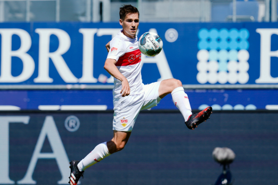 Hier beim Zweitliga-Kick der vergangenen Saison gegen den SV Wehen Wiesbaden am Ball: VfB-Profi Philipp Klement (28).