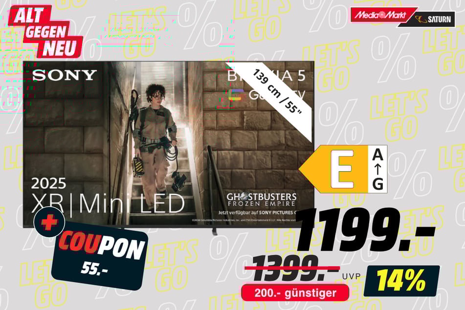 55-Zoll Sony-Fernseher für 1.199 statt 1.399 Euro.