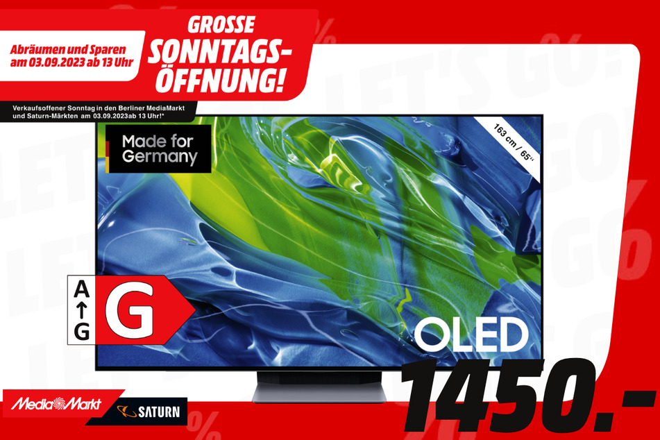 65-Zoll Samsung-Fernseher für 1.450 Euro.