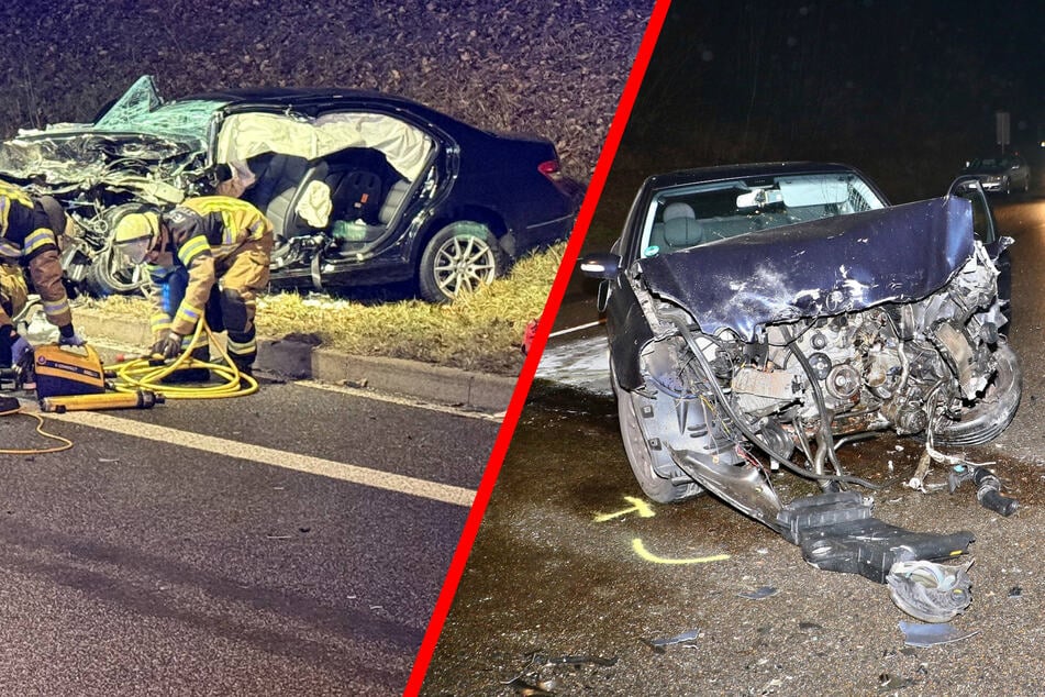 Geisterfahrer prallt mit Mercedes zusammen: B14 gesperrt