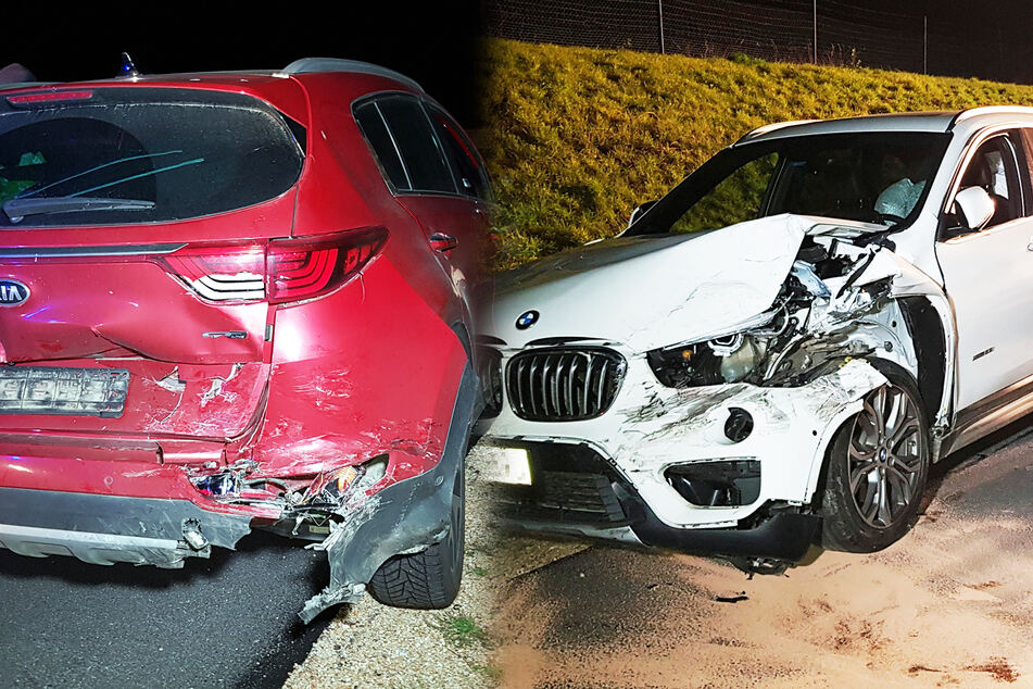 Unfall A4: 20.000 Euro Schaden, Fahrerin im Krankenhaus: BMW rast auf A4 auf anderes Auto!