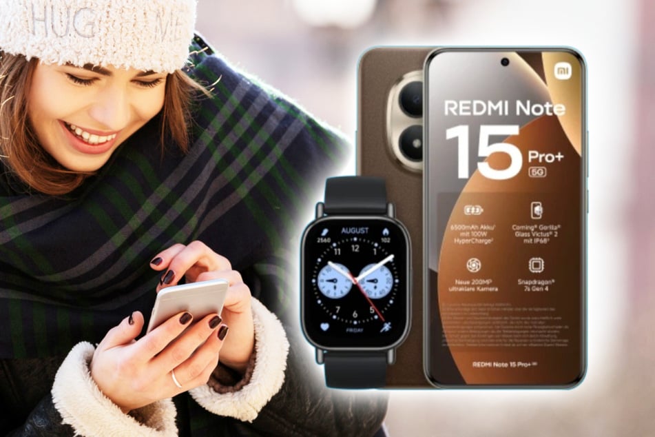 Xiaomi Redmi Note 15 Pro+ inkl. 20 GB Allnet Flat und gratis Watch 5 Lite stark reduziert