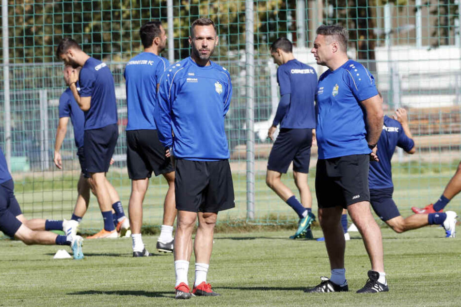 Hospitant Christian Tiffert betreut des Team derzeit.