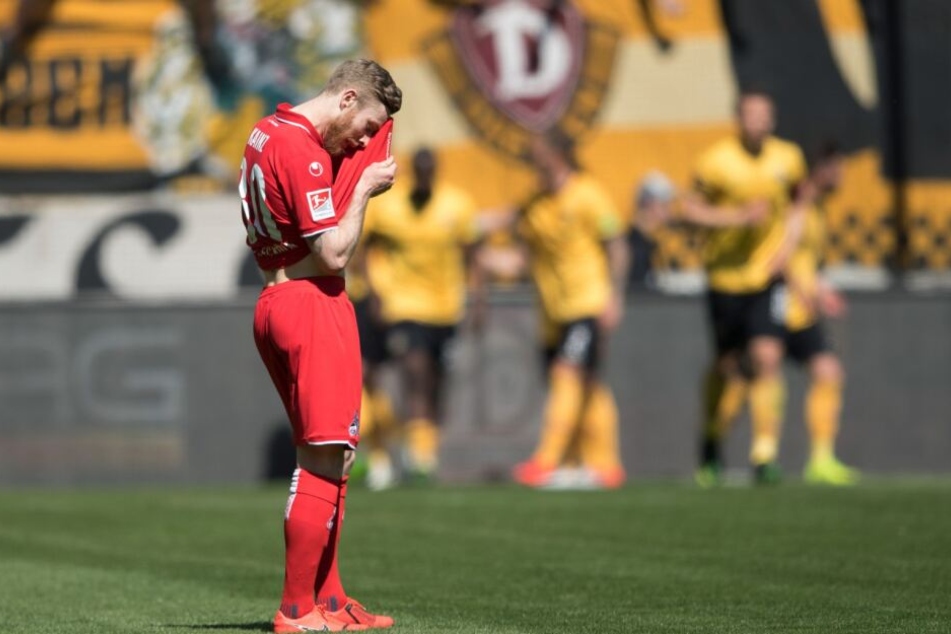 Ein enttäuschter Florian Kainz nach dem 0:2 (35.).