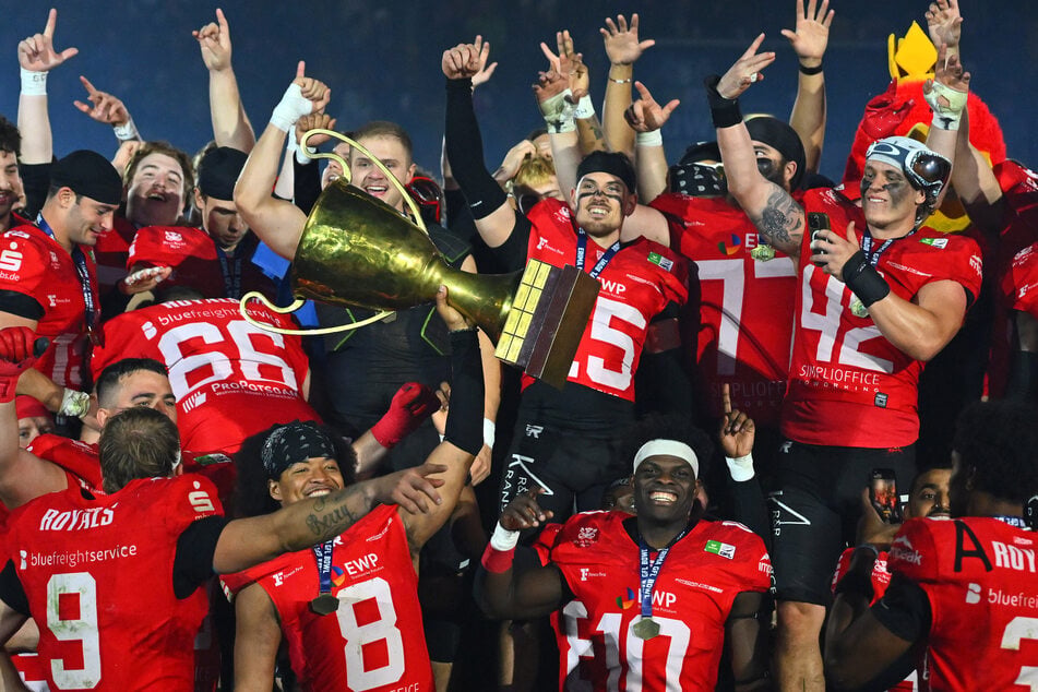 Vier gewinnt? Die Potsdam Royals feierten vergangenes Jahr in Dresden die Meisterschaft.