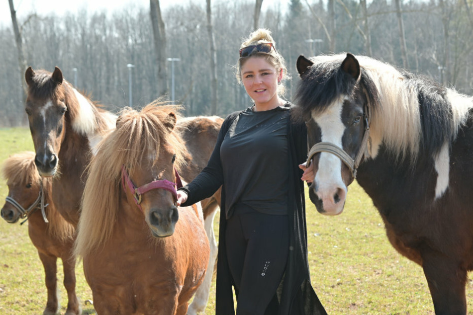 Ramona Renz (33) kümmert sich um ihre Zirkuspferde.