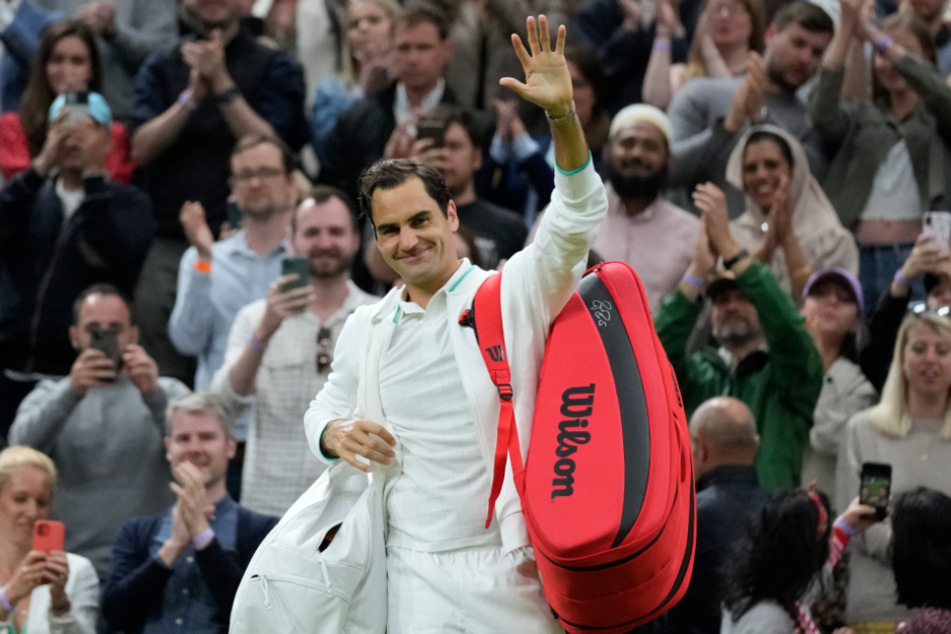 Roger Federer (41) 2021 beim Wimbledon-Turnier in London.