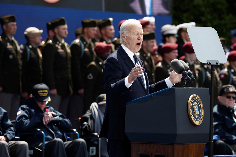 Biden warned that democracy all over the world is more threatened now than at any point since World War II.