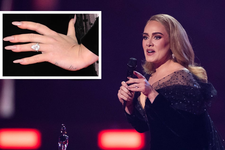 Adele sparks engagement rumors at the BRIT Awards