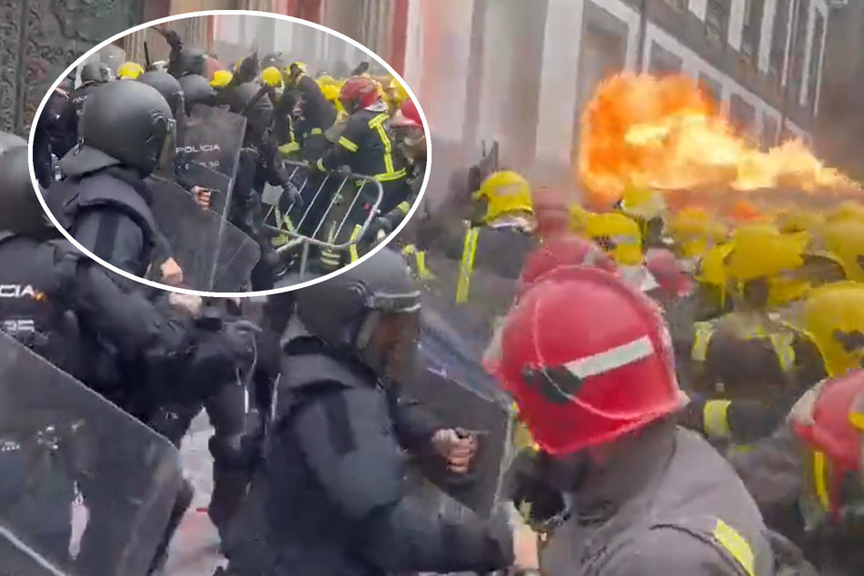 Feuerwehr gegen Polizei: Einsatzkräfte hauen sich die Köpfe ein!
