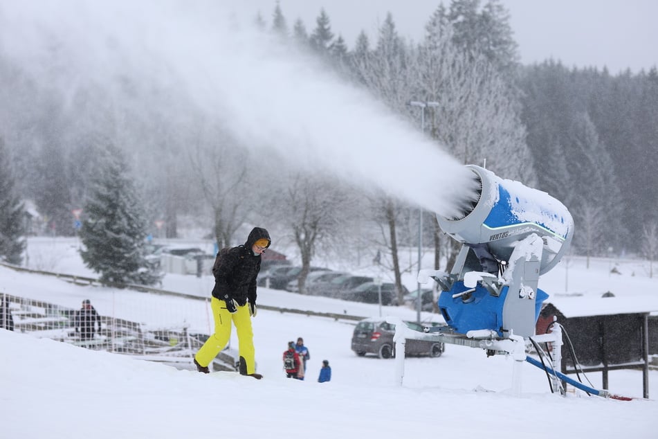 Auch die Schneekanonen kommen wieder zum Einsatz.