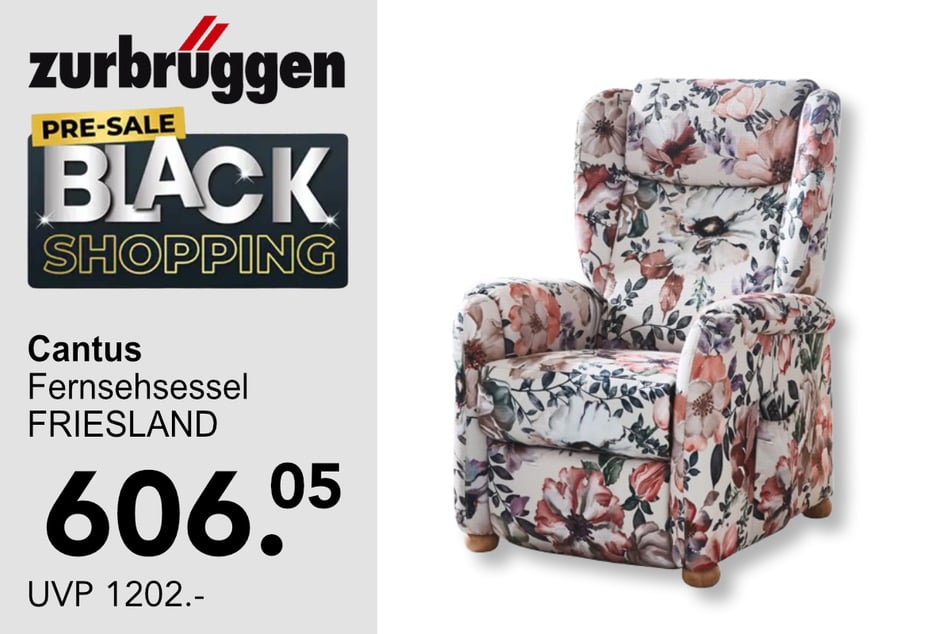 Der Cantus Fernsehsessel FRIESLAND für 606,05 statt 1.202 Euro.