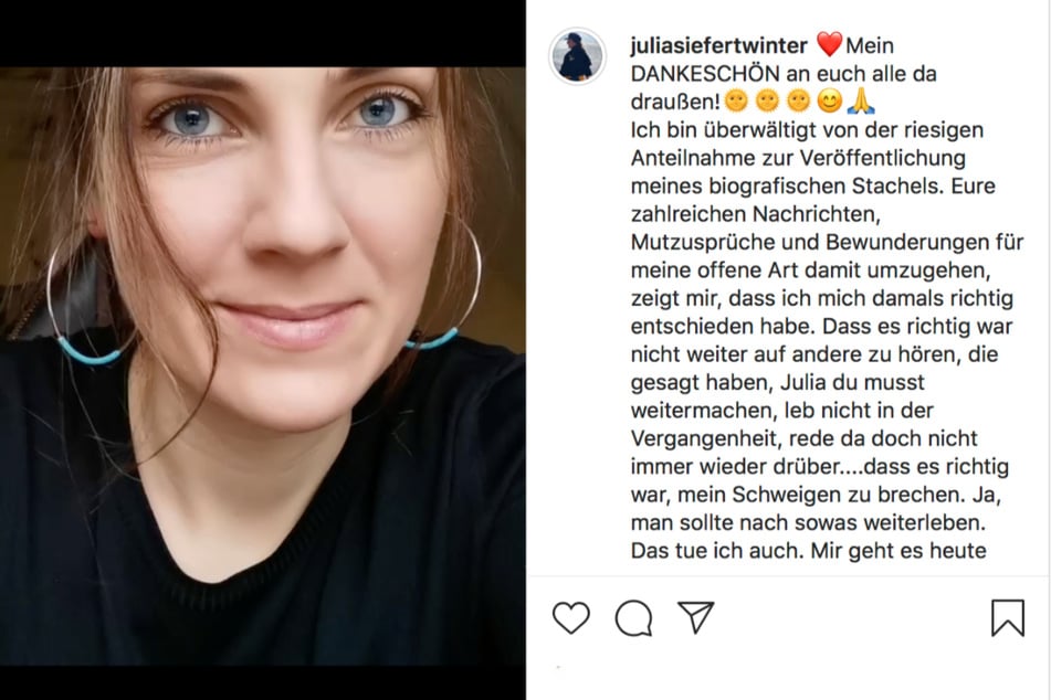 Die 29-Jährige meldete sich in einer Video-Botschaft bei ihren Instagram-Followern.