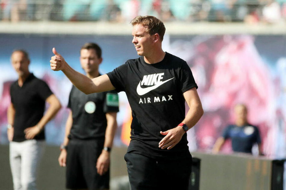 Julian Nagelsmann (32) ist der erste RB-Coach, der seine ersten drei Pflichtspiele gewinnen konnte.