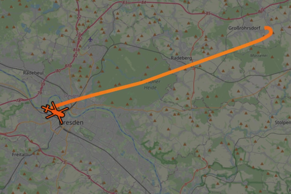 Rettungshubschrauber "Christoph 62" unterstützte den Verletzten-Transport ins Städtische Klinikum Dresden-Friedrichstadt.