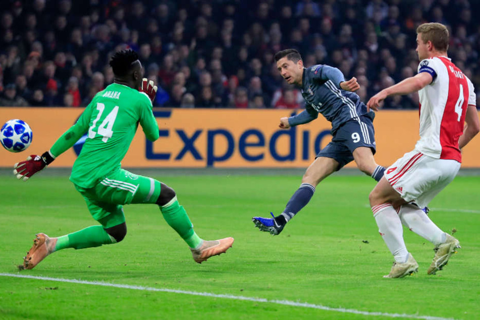 Robert Lewandowski erzielte die 1:0 Führung für die Bayern.