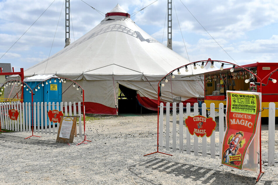 Der "Circus Magic" hat es nicht so mit Wasser: In Dresden-Weißig wurde das Zelt bereits vor zwei Jahren überflutet. Das soll jetzt in Meißen verhindert werden. (Archivbild)