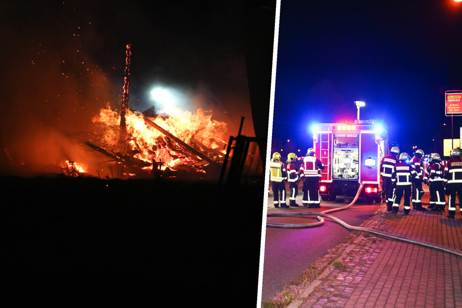 Zweifacher Feuerwehreinsatz in einer Nacht: Schuppen und Gartenlaube in Flammen!