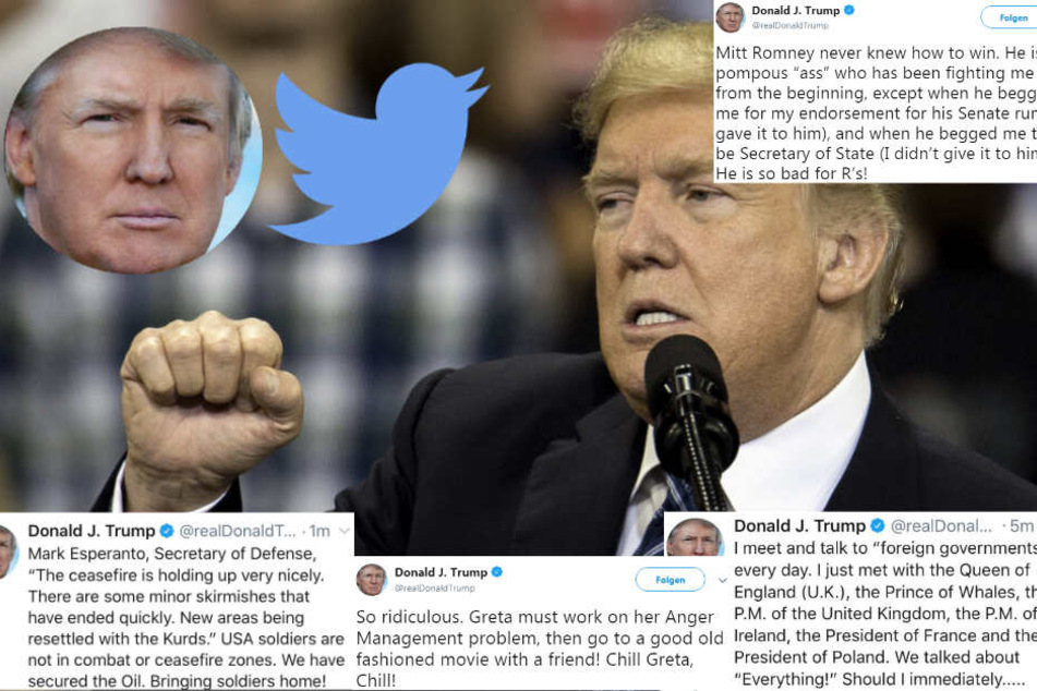 US-Präsident Donald Trump gab auch 2019 wieder jede Menge Twitter-Peinlichkeiten zum Besten.
