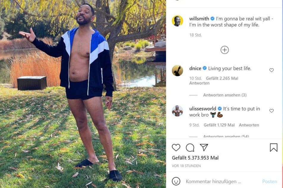 Will Smith (52) gesteht, dass er ein Pläuzchen hat.