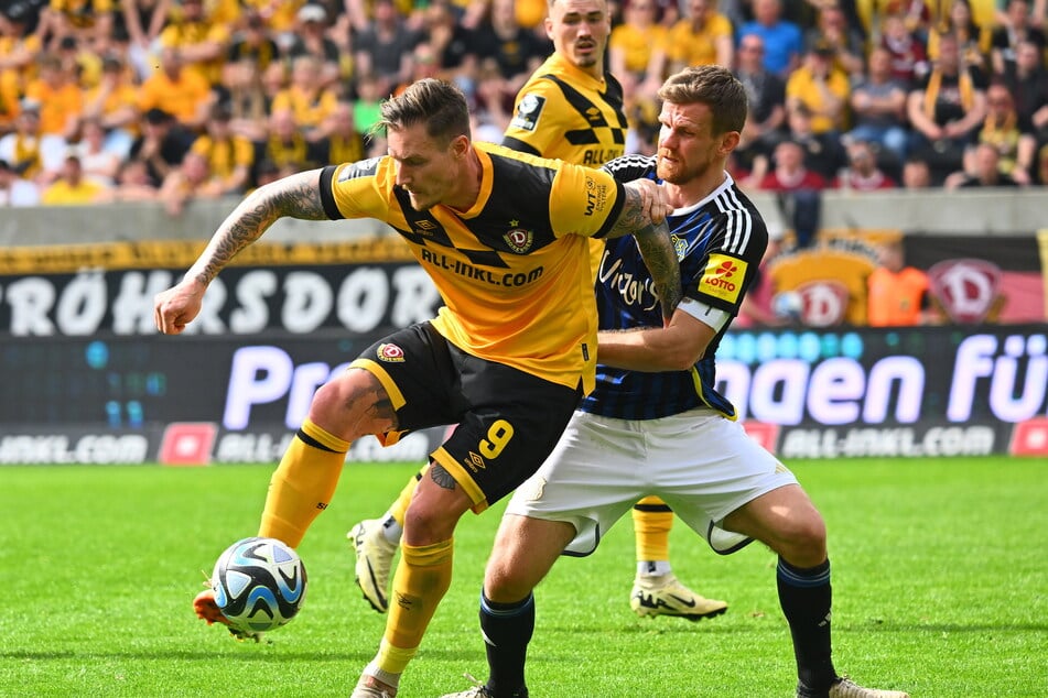 Manuel Schäffler (l.) schnürte zwei Jahre die Schuhe an der Elbe.