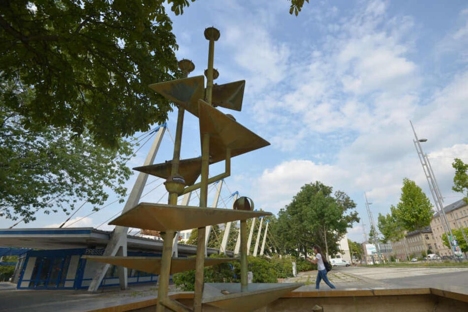 Der Chemnitzer Klapperbrunnen.