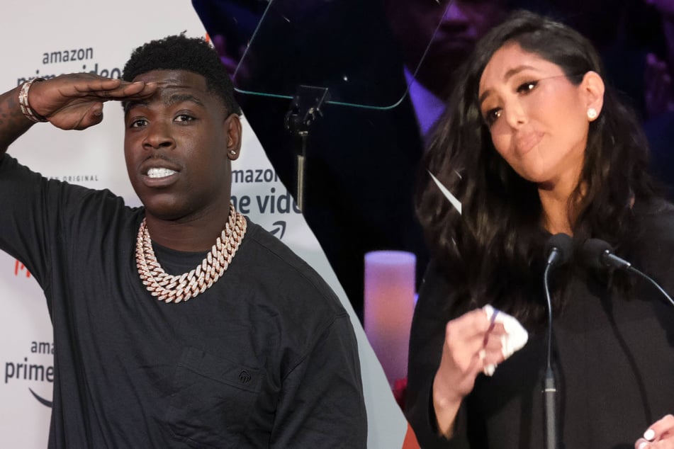 Vanessa Bryant (r.) slammed rapper Meek Mill over lyrics about her husband's and daughter's death.