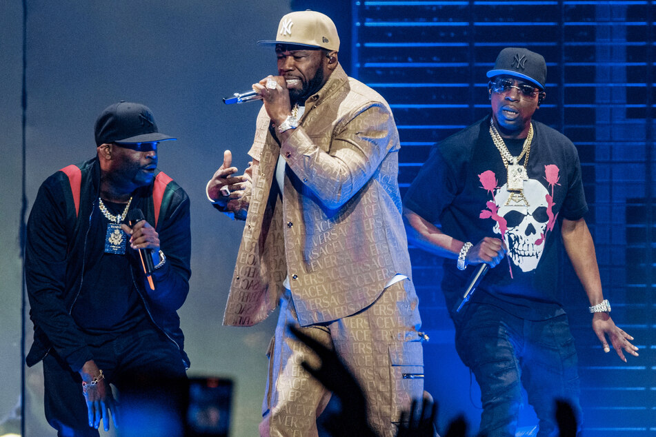 Der Rapper Curtis "50 Cent" Jackson performt zum Deutschland-Start seiner "Final Lap Tour" in der Hamburger Barclays Arena.