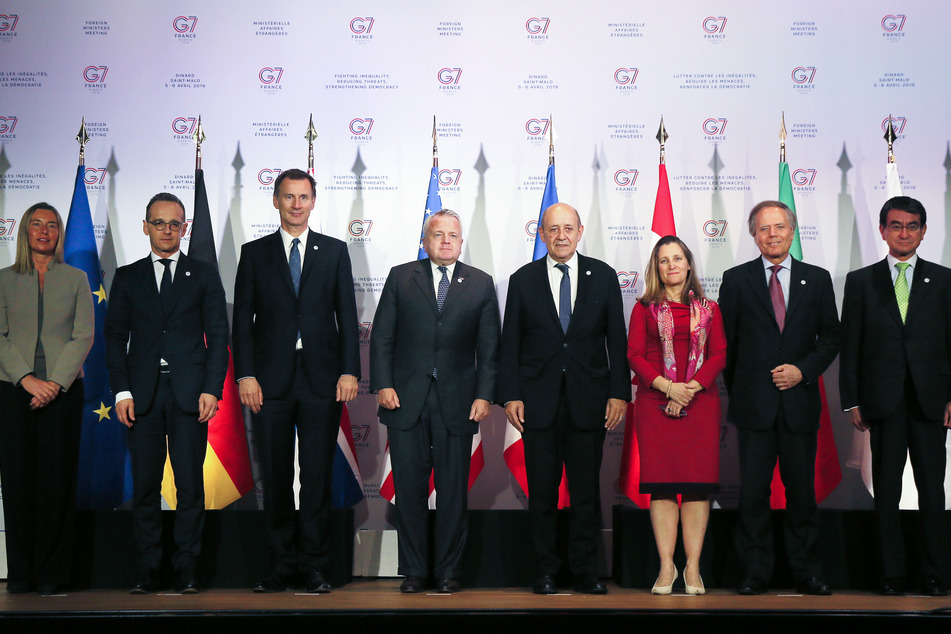 Der ehemalige Außenminister Heiko Maas 2019 bei einem G7-Treffen mit Vertretern der internationalen Außen- und Sicherheitspolitik. (Foto: David Vincent/AP/dpa)