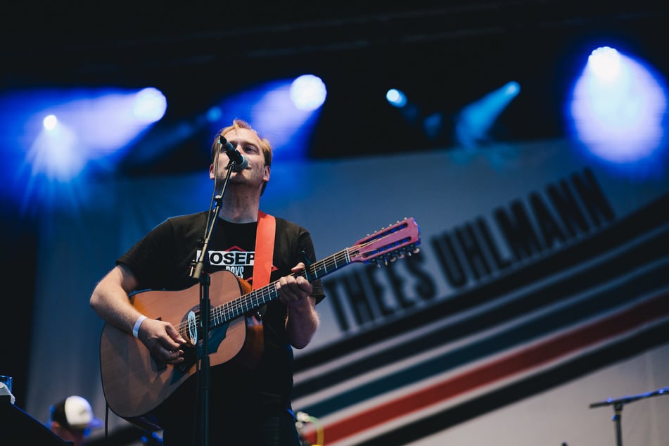 Musician Thees Uhlmann (47) at the picnic concerts 2020 - it was a great pleasure for all artists to be able to play in front of a live audience again.