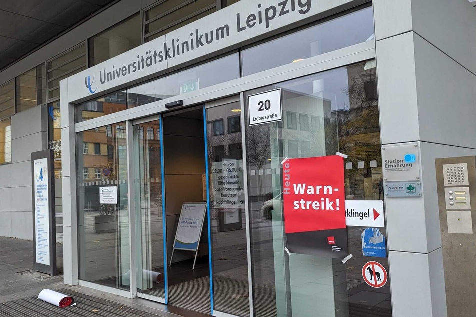 Seit Donnerstagmorgen wird unter anderem die Uniklinik in Leipzig bestreikt.