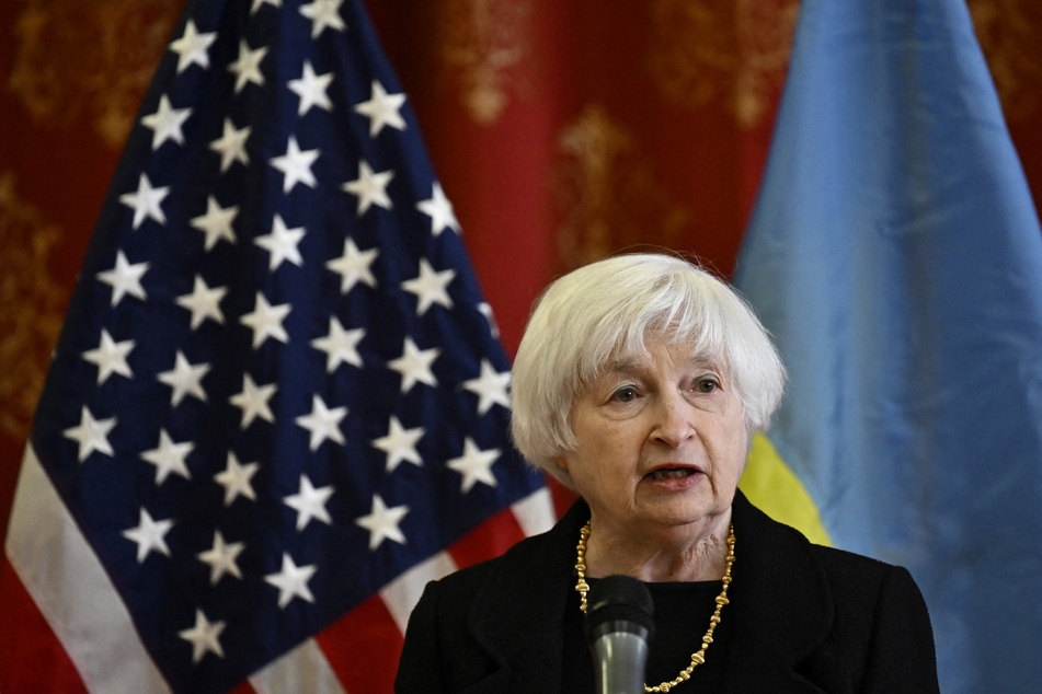 US Treasury Secretary Janet Yellen made an unannounced visit to Kyiv on Monday.